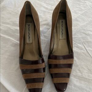 Vintage 90s Brown Monzo &Franco Size 8 Women's Shoes